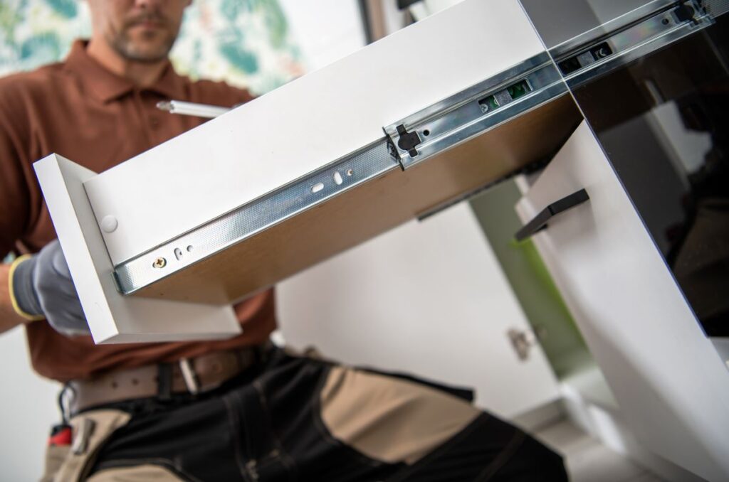 repositioning the cabinet Drawer Dumpers