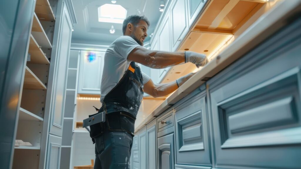 cabinet painting and refinishing process