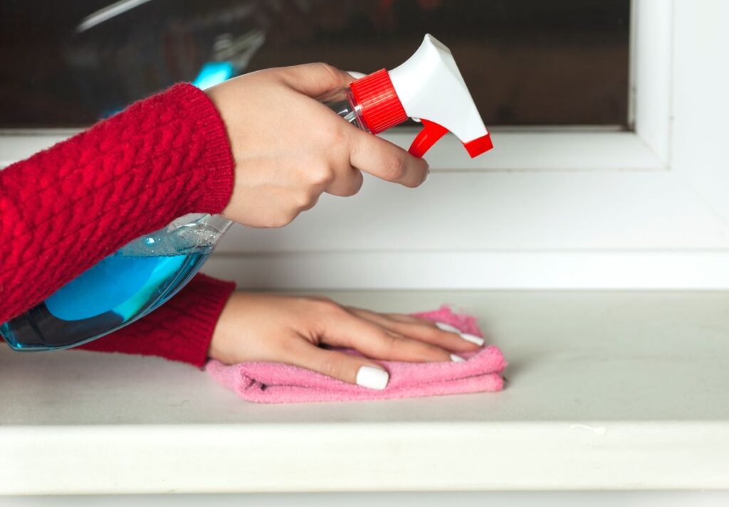 vinegar for sticky grease
