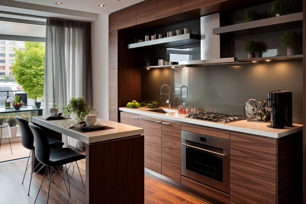 small kitchen design storage options